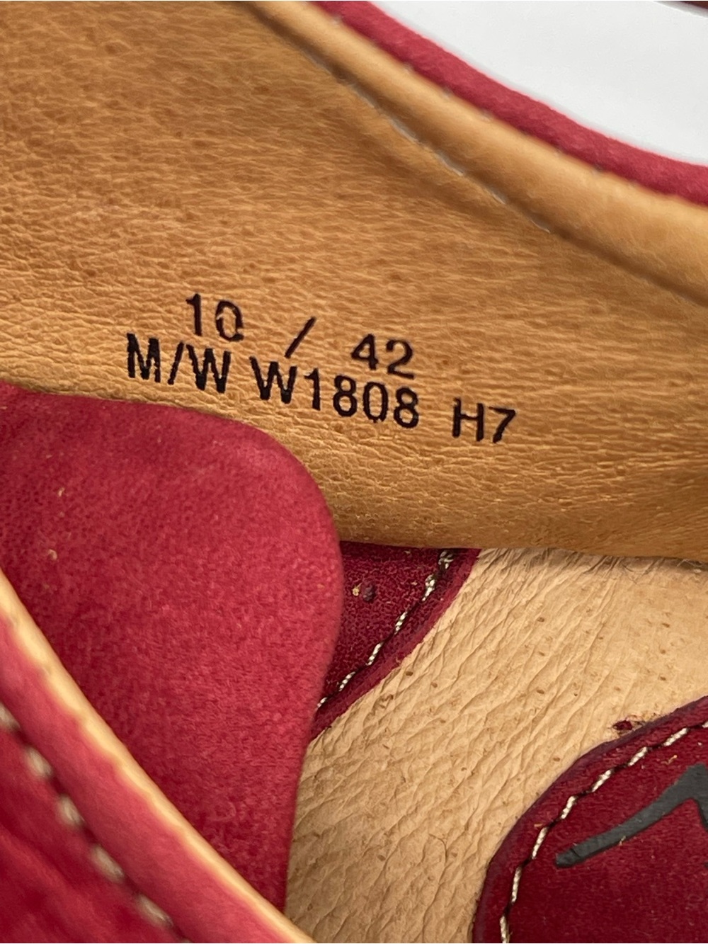 Born Red Leather Lace Up Nuala Oxford - Picture 9 of 11